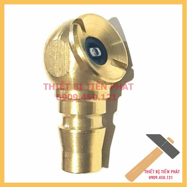 &lt;[Sỉ 24.500Đ]&gt; Đầu Bơm Hơi Xe Đồng Thau Loại Gài Ống Tháo Rời Nhanh Chóng (Chính Hãng AIR NOZZLE)