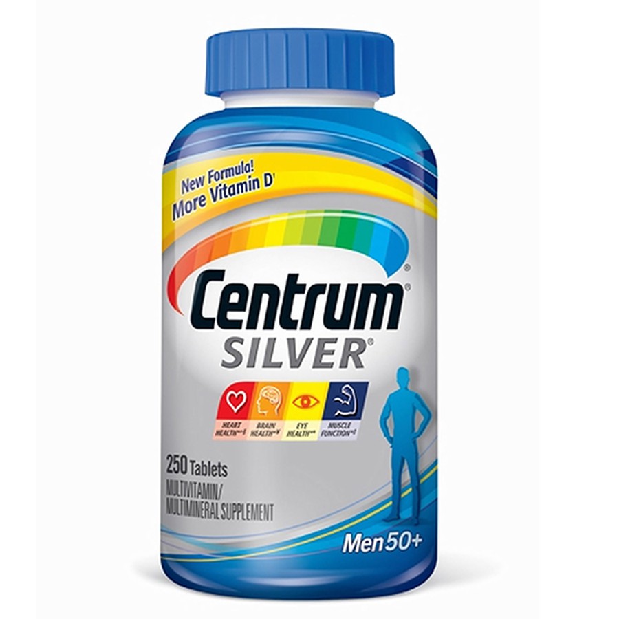 VITAMIN TỔNG HỢP CENTRUM SILVER MEN 50+, 250 VIÊN DÀNH CHO NAM NHẬP KHẨU TỪ MỸ