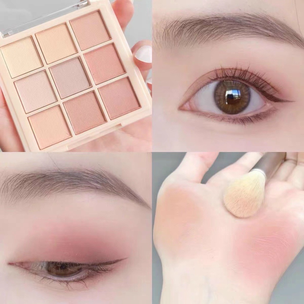 Bẳng phấn mắt 9 ô màu đẹp Hudapro