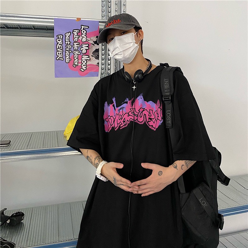Áo thun tay lỡ form rộng unisex HM1986 3143