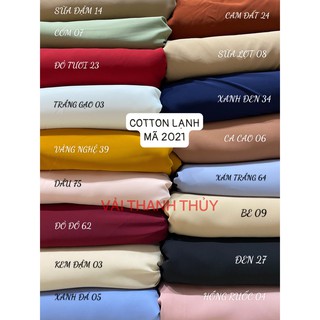 VẢI COTTON LẠNH MÃ 2021