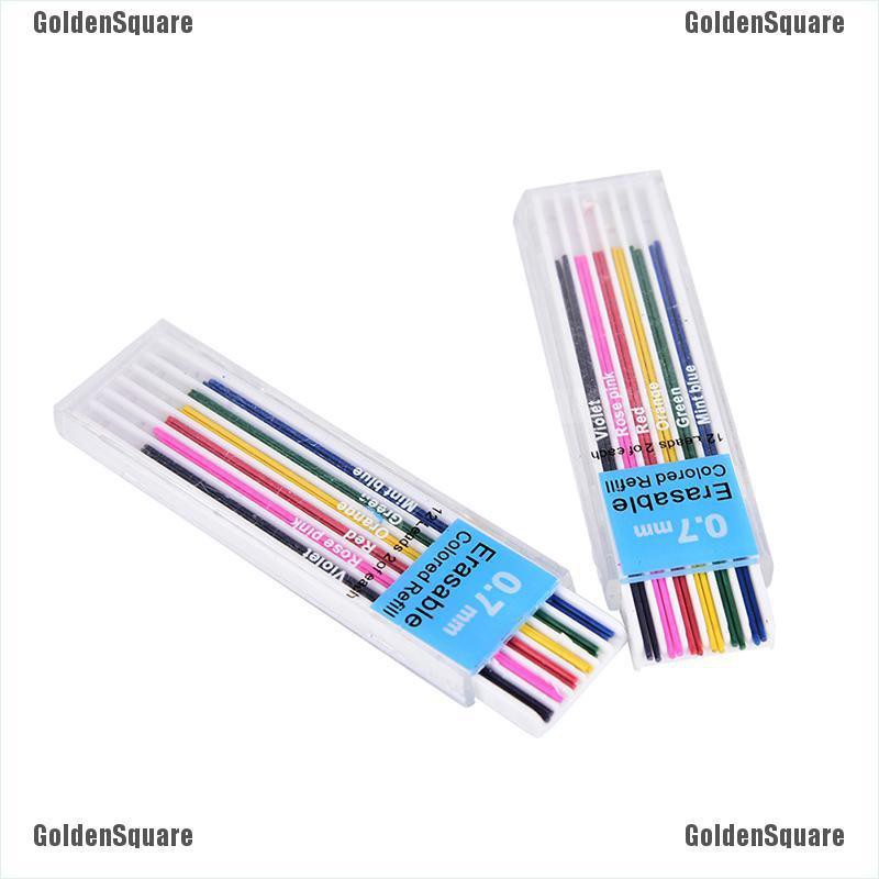 1 Hộp Ruột Bút Chì Bấm Màu 0.7mm