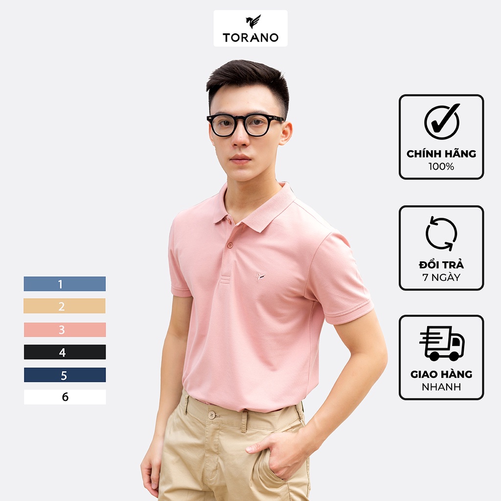 Áo polo nam Torano cổ bẻ ngắn tay chất liệu cao cấp ôm dáng TP301