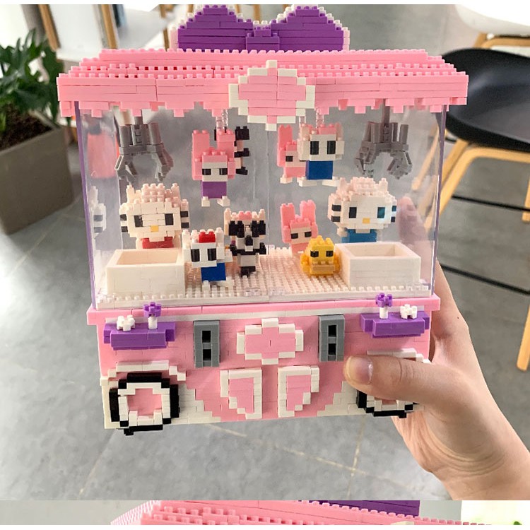 LEGO MÁY GẮP THÚ 3D - MINI BLOCK ĐỒ CHƠI XẾP HÌNH TRÍ TUỆ