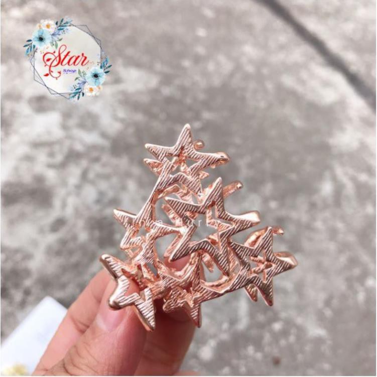 Kẹp tóc nữ thời trang Hàn Quốc thiết kế hình ngôi sao đơn giản C07