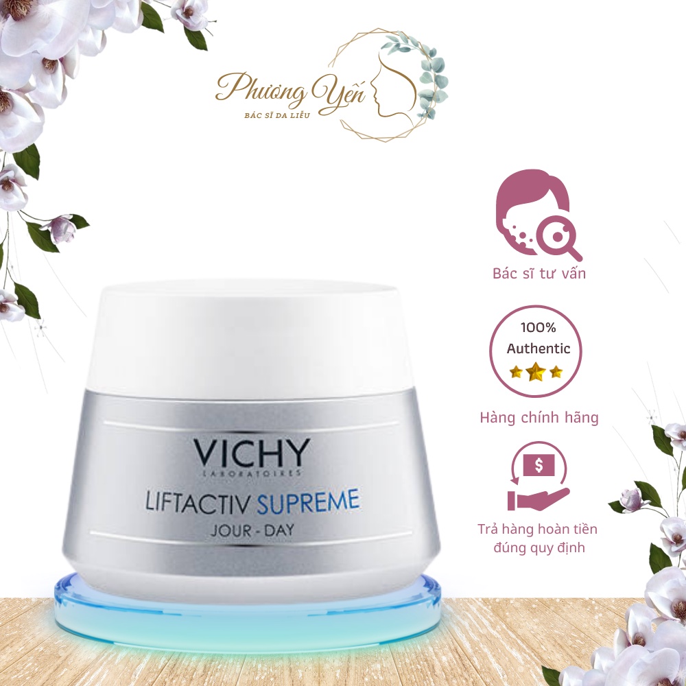 Kem Dưỡng Giảm Nếp Nhăn Làm Săn Chắc Da Vichy Liftactiv Night Supreme Anti Wrinkle 50ml- Bác Sĩ Da Liễu Phương Yến