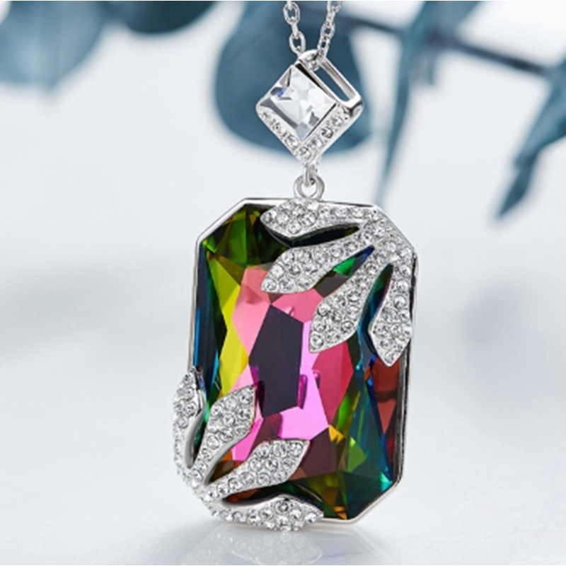 Vòng cổ mặt đá quý phong cách Hàn Quốc cho nữ