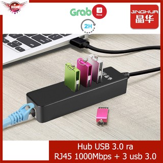 HUB USB 3.0 RA ETHERNET RJ45 VÀ 3 CỔNG USB JINGHUA Z314