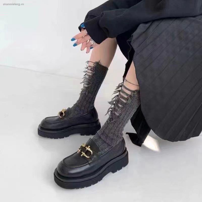 Vớ ống cao mỏng phối lỗ rách thời trang xuân hè cho nữ tùy chọn số lượng