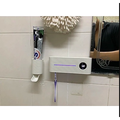 Máy khử khuẩn bàn chải Xiaomi khử sạch vi khuẩn bằng tia UV - Pin 2400mAh - An toàn răng miệng - Dễ dàng lắp đặt - Bảo h