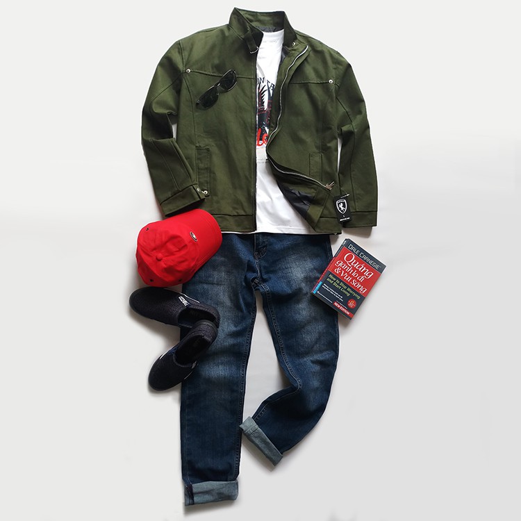 Áo Khoác Nam Kaki Cổ Trụ Phong Cách KATUSCO A2037, Vải Kaki Lót Dù Dày Dặn, Form Suông Dễ Mặc, Size Từ 58-80kg | BigBuy360 - bigbuy360.vn