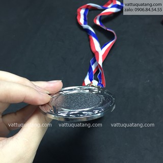 Phôi huy chương lá lúa - màu bạc