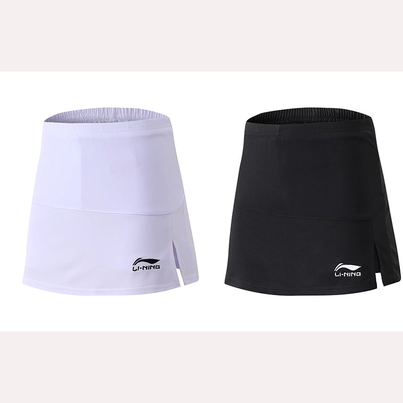 LI NING Mới Chân Váy Ngắn Chơi Cầu Lông, tennis, Cầu Lông Nhanh Khô Chống Chói