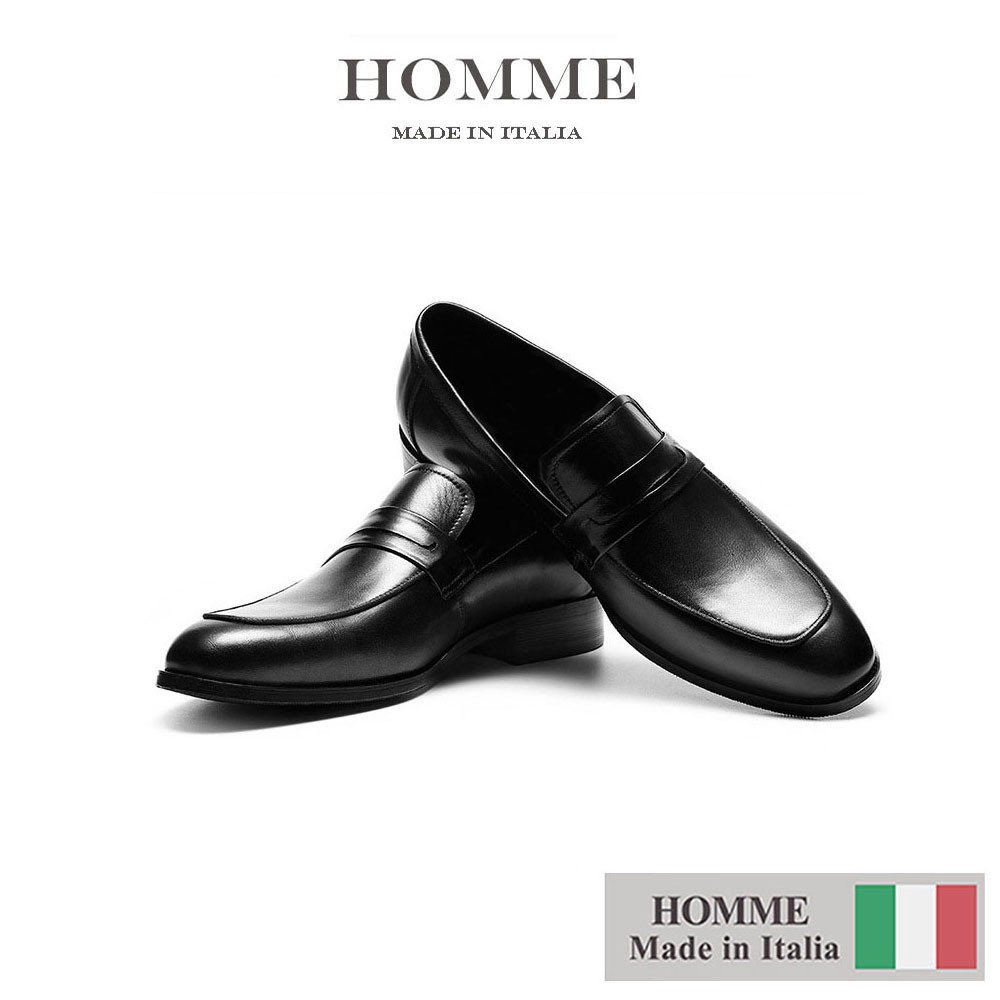 Giày Homme Boston - Classic Loafer Italian Leather Dress Shoes