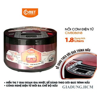 Nồi Cơm Điện Tử 1.8 Lít Comet CM8086N8