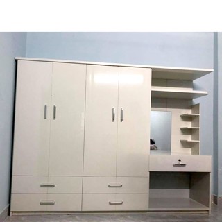 Tủ quần áo giá gỗ đẹp ( 2m4 x 1m85 ) #100% Miễn phí $ vận chuyển Bảo hành 2 năm tại nhà