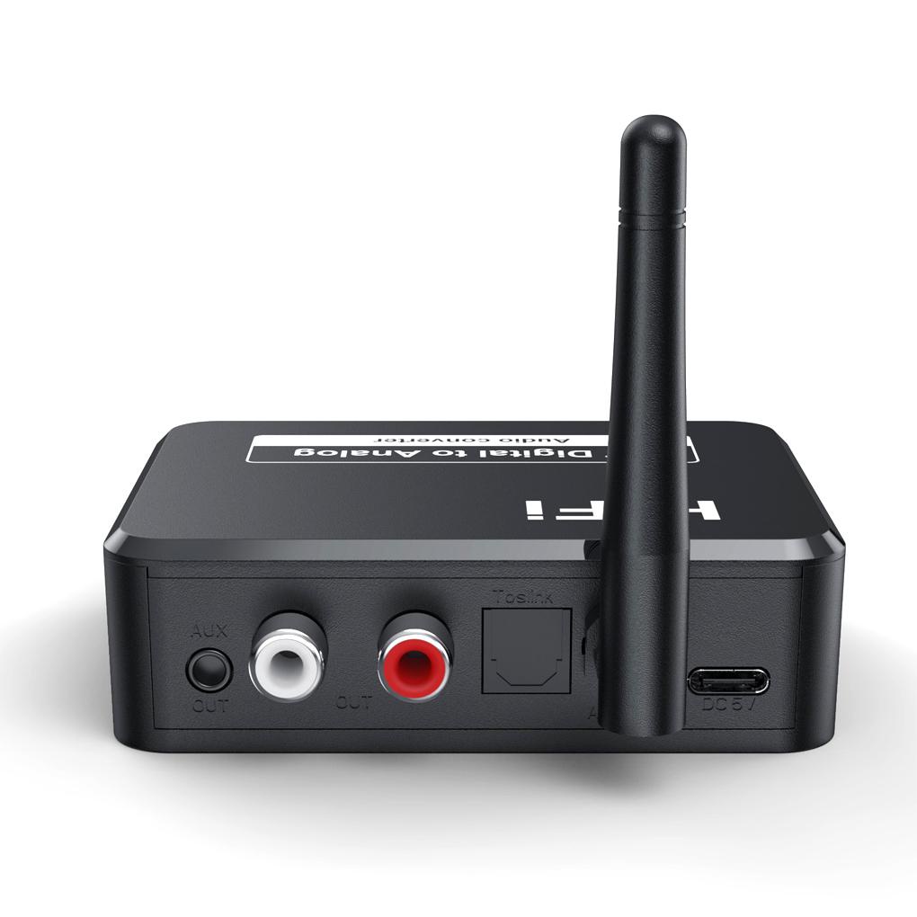 Thiết Bị Nhận Tín Hiệu Âm Thanh Bluetooth Kỹ Thuật Số Không Dây Đầu Ra 3 5mm RCA Tốc Độ Thấp