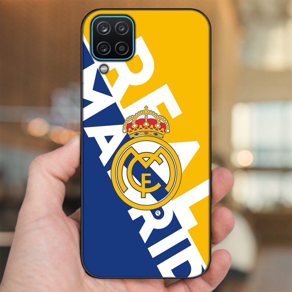 Ốp lưng Samsung A12 5G, M12 viền đen in hình Real Madrid