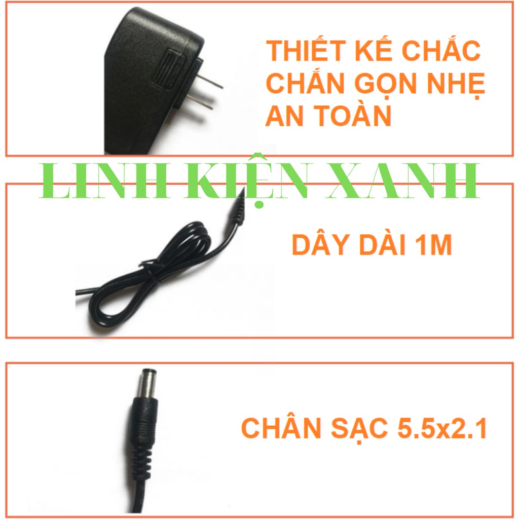 Bộ sạc nguồn Adapter AC-DC: 5V - 1A (1000mAh), Sạc máy chấm công 5v1a