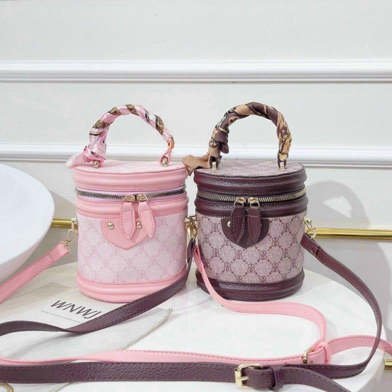 Túi Xách Nữ Tròn Quai Sách Nhỏ Gọn Da Mềm Cao Cấp Rẻ Đẹp - A&ESHOP 870879