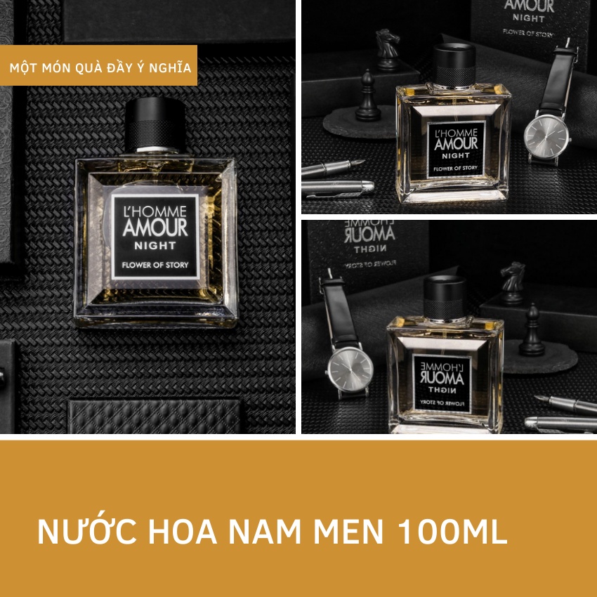 Nước Hoa Nam 100 ML Dầu Thơm Nước Hoa Nam L'Homme Amour eau de parfum thơm lâu nam tính  A01 | BigBuy360 - bigbuy360.vn