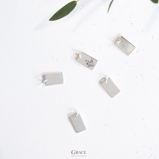 [Bạc] Mặt Dây, Mặt Charm Bạc 925 - Khắc hình loài hoa theo tháng Sinh Nhật - Trang sức Grace Jewelry