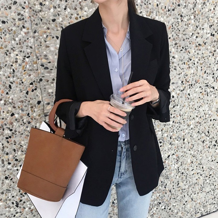 Áo blazer khoác vest công sở kiểu túi xéo nhiều màu THOCA HOUSE freesize phù hợp đi làm, đi chơi | BigBuy360 - bigbuy360.vn