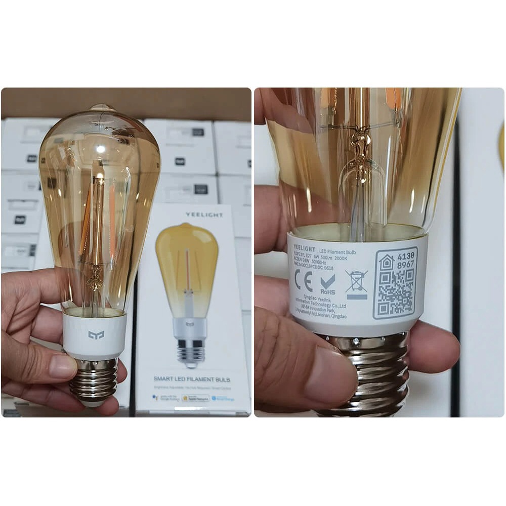 Bóng đèn dây tóc Yeelight Filament, đèn Led thông minh Filament, bật/ tắt, điều chỉnh độ sáng qua App, kết nối HomeKit