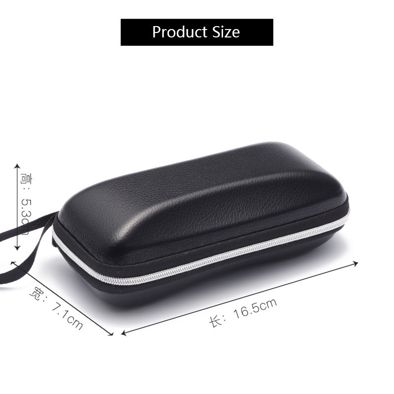 Hộp Đựng Mắt Kính Bằng Da Peva Có Khóa Kéo Thời Trang