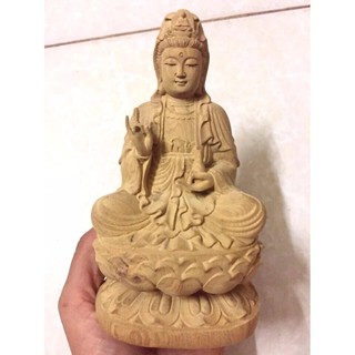 Tượng Phật Quan Âm Bồ Tát Gỗ Bách Xanh 15