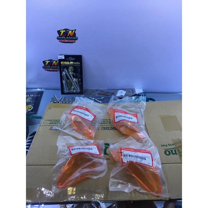 Nắp xi nhan cam trước sau Wave A 2006-2020  Hàng Honda Xịn