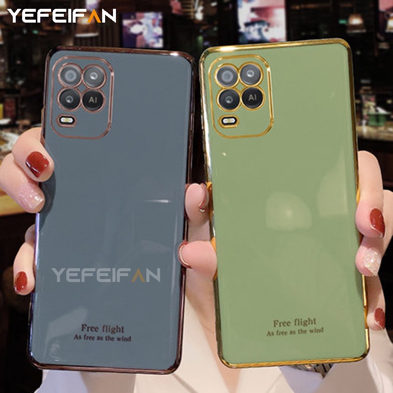 Ốp Điện Thoại Cho Oppo A54 A74 5G A94 A93 A91 A73 F17 Pro Reno 5z Tpu Mềm Mạ Điện Chống Rơi