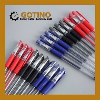 Bút bi nước văn phòng 0,5mm mực đều nét chữ đẹp đủ 3 màu xanh, đỏ, đen