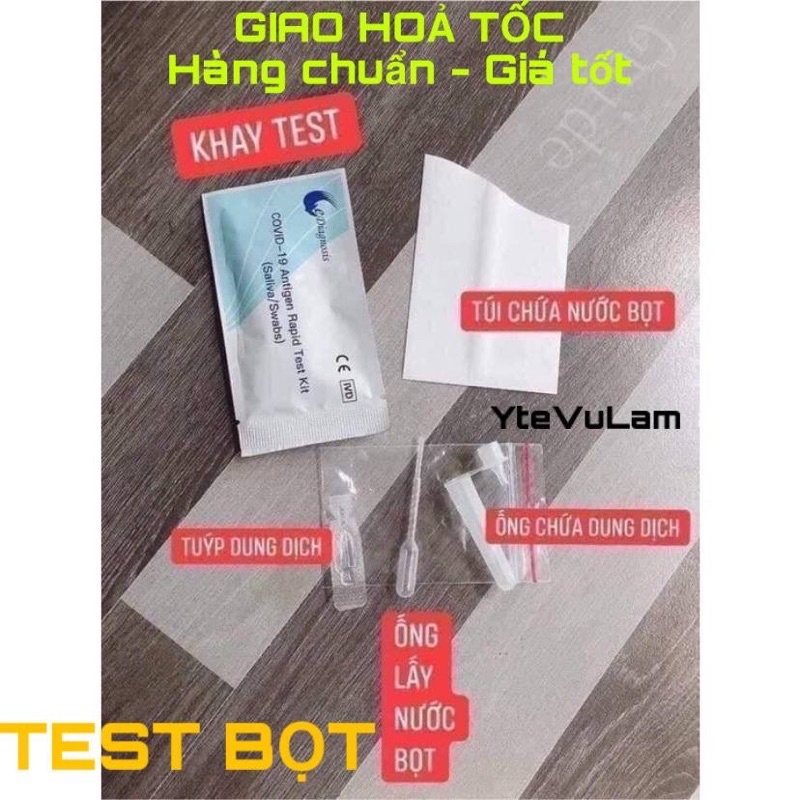 Bộ Test NƯỚC BỌT và Test MŨI Antigen Test Kist của eDiagnosis Wuhan - Công Nghệ Đức-Test nhanh kháng nguyên