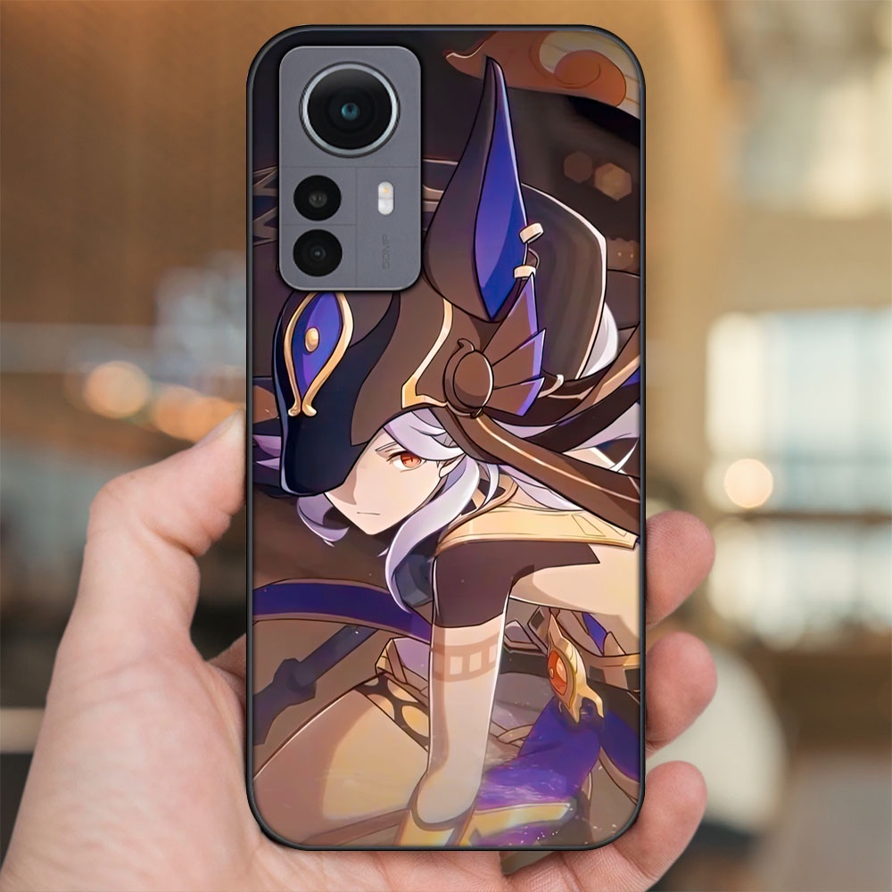 Ốp lưng Xiaomi 12 viền đen in hình Cyno Genshin Impact