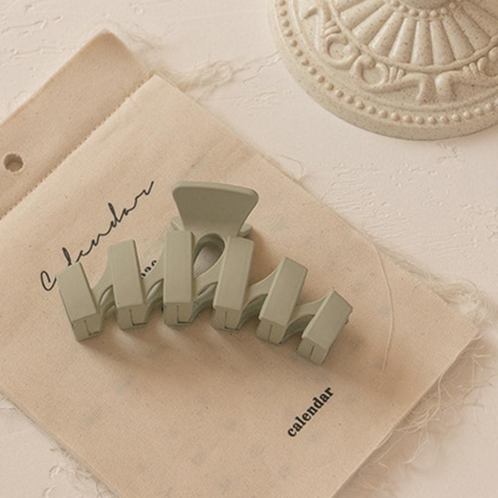 Kẹp Tóc Móng Vuốt Cỡ Lớn Họa Tiết Hình Học Phong Cách Hàn Quốc Cho Nữ