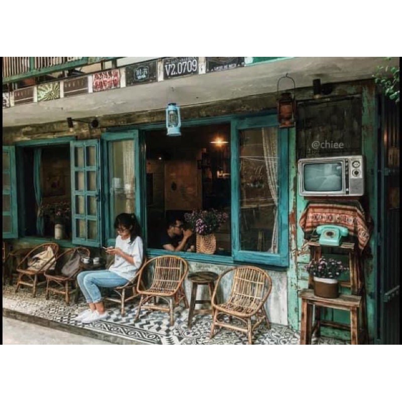 Ghế mây con sò tự nhiên