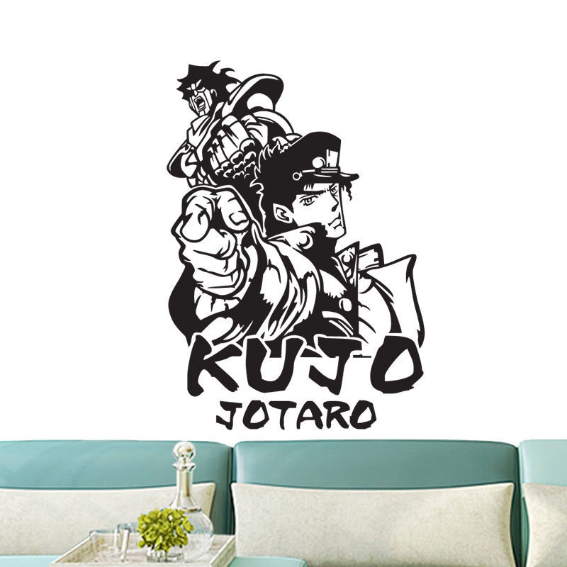 JoJo 's Bizarre Adventure Anime Dán Jonathan Joestar Decal Dán Tường Trang Trí Xe Máy Tính