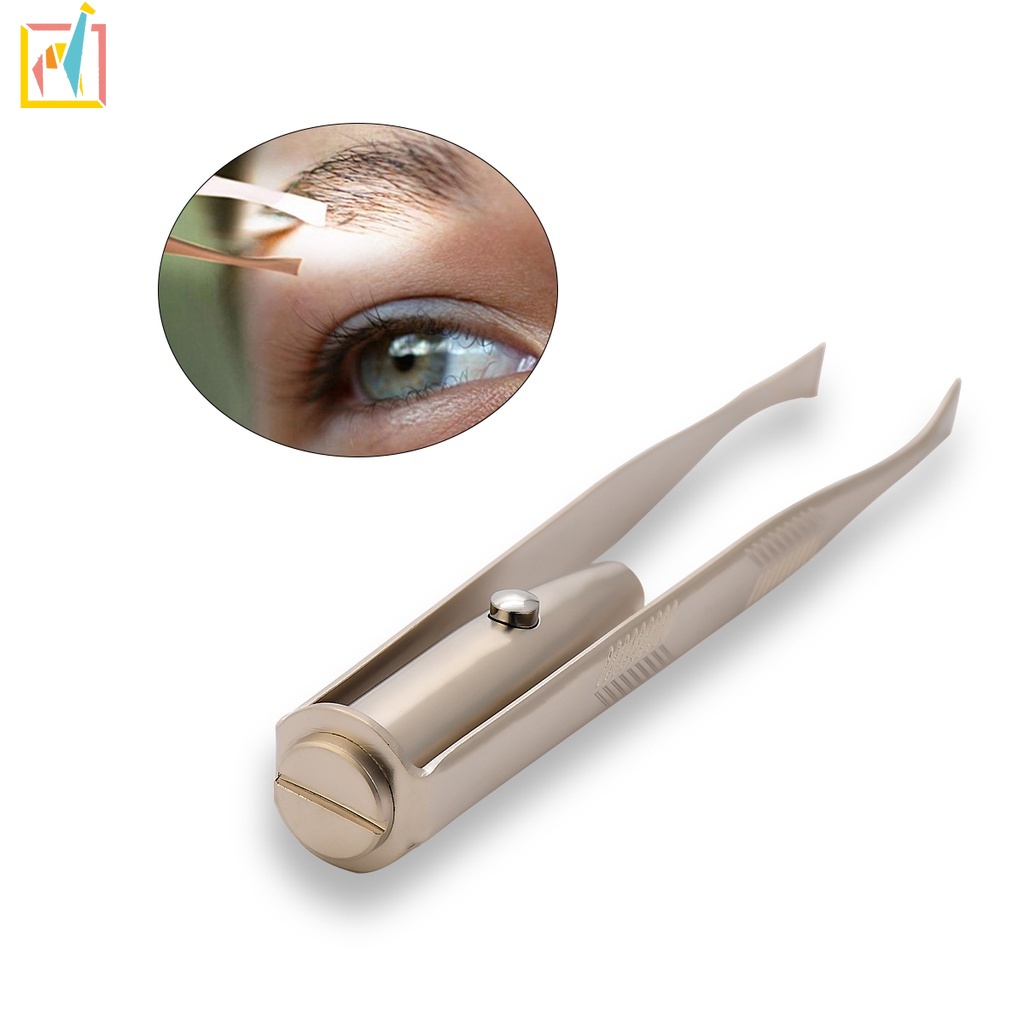 1 Nhíp Tỉa Lông Mày Có Đèn Led Tiện Lợi