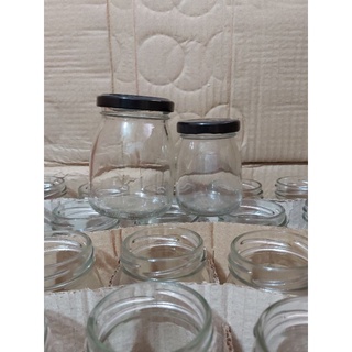 hủ thủy tinh 200ml chưng yến thân lùn nắp thiếc