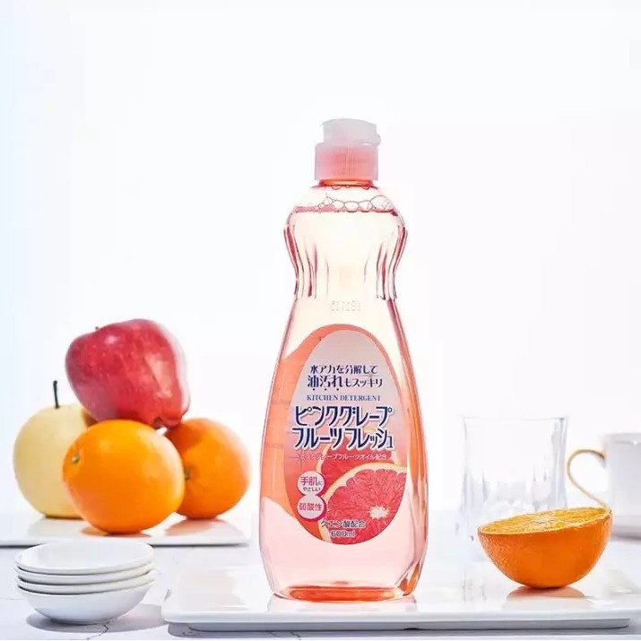 Nước rửa chén, bát Rocket hương bưởi hồng tươi 600ml Made in Japan