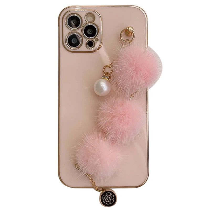Ốp Điện Thoại Đính Hạt Mạ Điện Màu Hồng Cho Iphone 14 Pro Max 7 / 8 Plus Xr X / Xs Xs Max 11 12 Pro 13 12pro Max