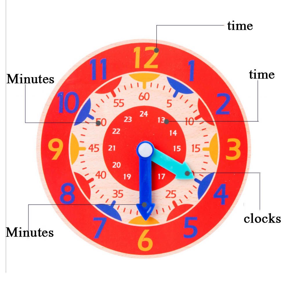 Đồ Chơi Lắp Ráp Hình Đồng Hồ Bằng Gỗ Giáo Dục Nhận Thức Cho Trẻ Mẫu Giáo