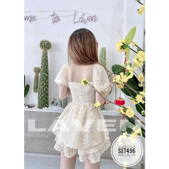 Set kiểu áo peplum Set496