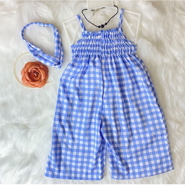Set đồ thiết kế bé gái, bộ đồ bé gái bay caro xanh Thôi Nôi, Sinh Nhật 8-23kg Angel Baby Thời Trang Thiết Kế