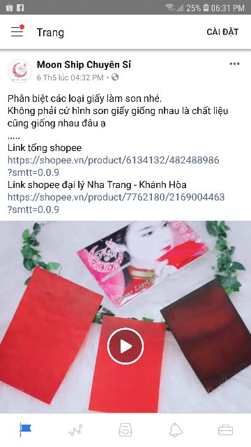 Son giấy cổ trang Moon Ship Handmade | BigBuy360 - bigbuy360.vn