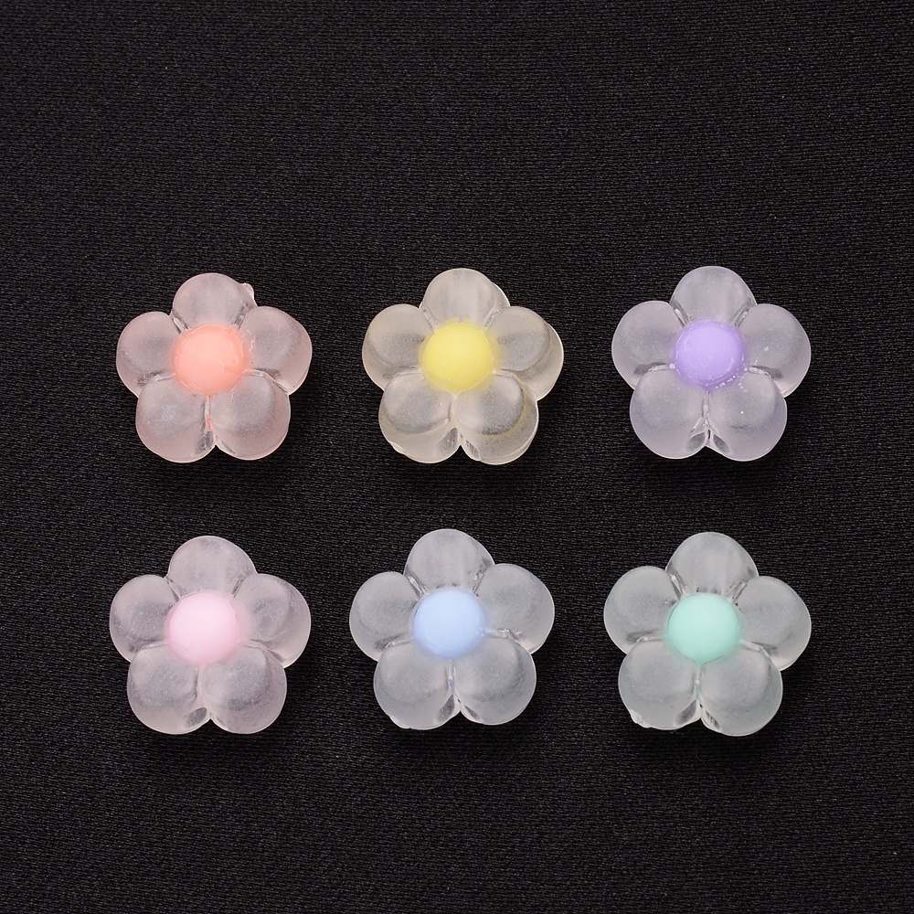 Set 30 hạt cườm hình hoa hướng dương 12mm kích thước lỗ 3mm dùng làm trang sức thủ công diy