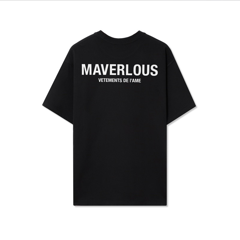 ÁO THUN MAVERLOUS LOGO SILICON/BLACK