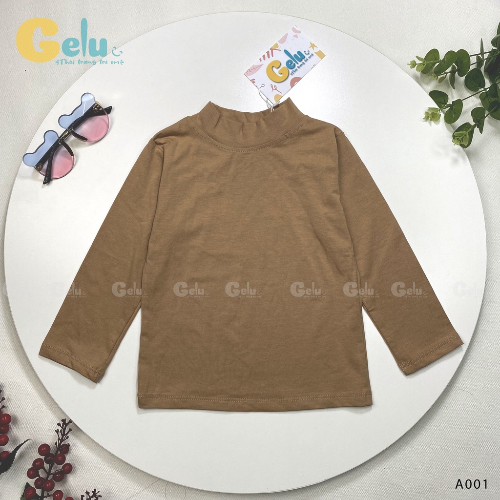 Áo giữ nhiệt cho bé GELU KIDS cotton dài tay co giãn tốt cho bé từ 9-23kg-GLA001