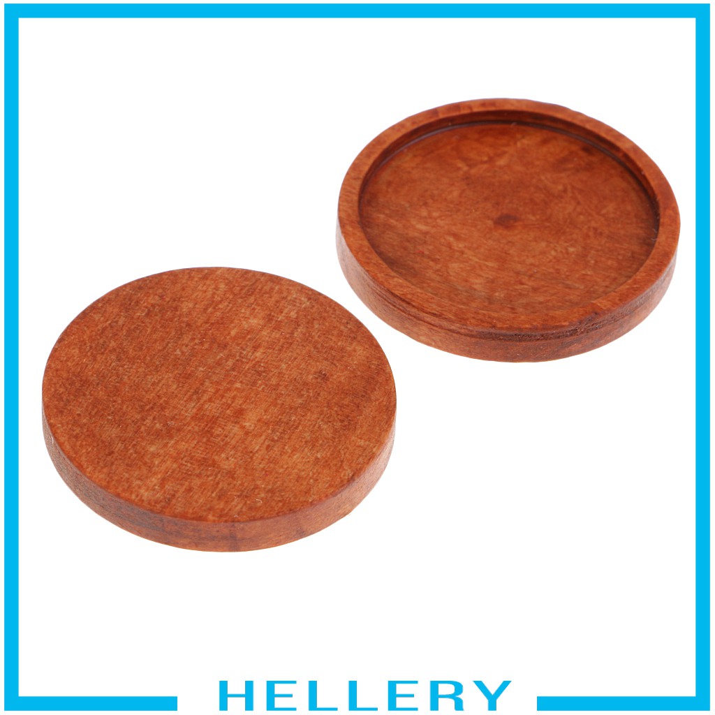 Set 10 phụ kiện đế tròn trống bằng gỗ dùng làm trang sức DIY